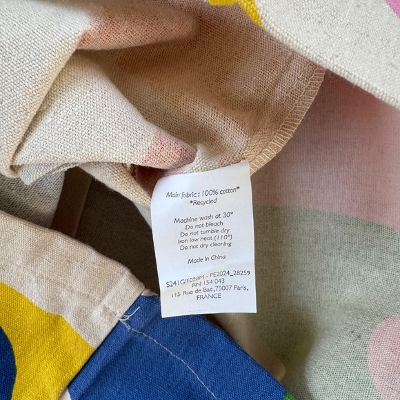 new Sézane x G. Kero geometric print colorful maximalist tote limited edition - Picture 3 of 4